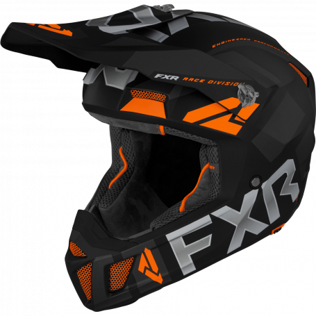 FXR Hjälm - Clutch Evo Helmet - Black/orange