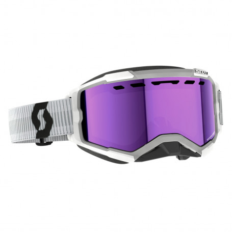 Scott Goggle - Fury Snow Cross - white enhancer purple chrome