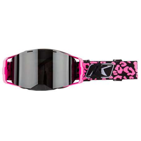 Klim Skoterglasögon Edge Goggle Focus Knockout Pink Black Chrome Smoke/Polarized